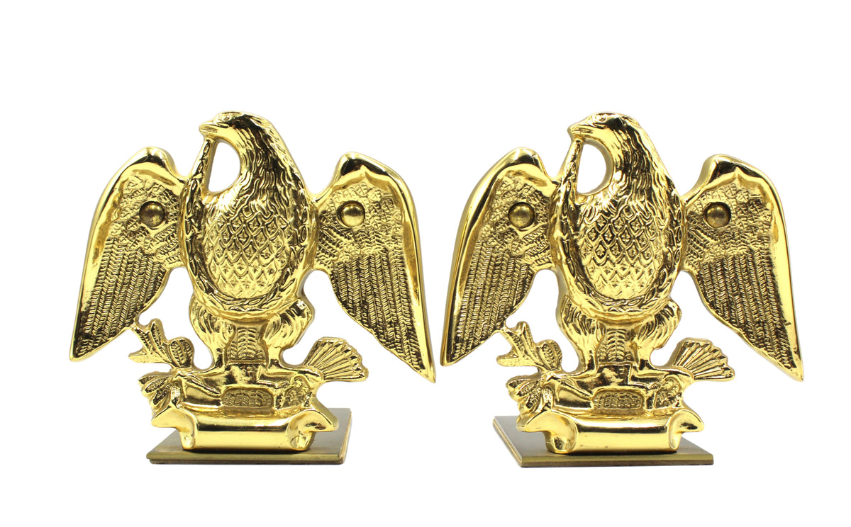 Vintage American Eagle Bookends by Baldwin Brass