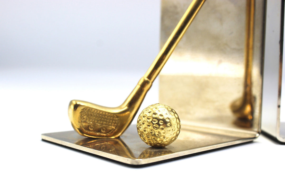 Vintage Golf Club Bookends