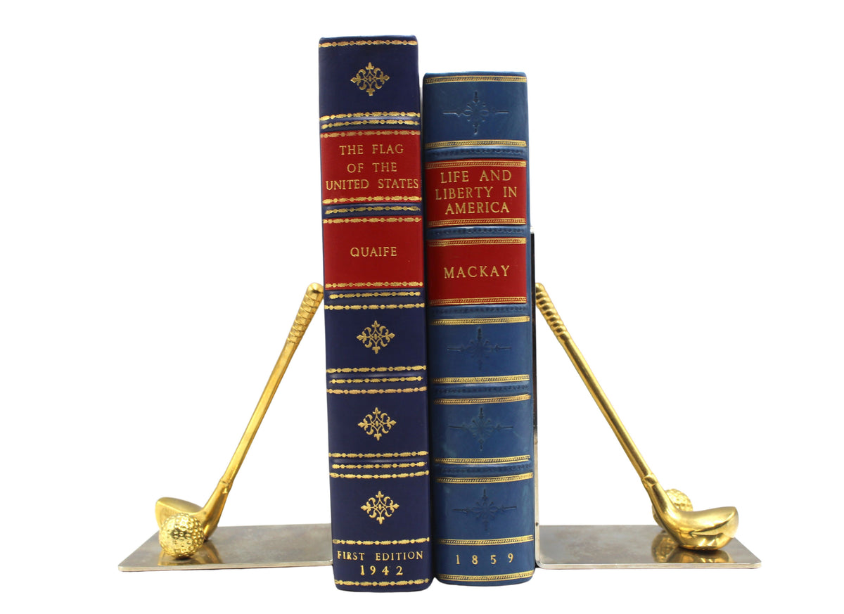 Vintage Golf Club Bookends