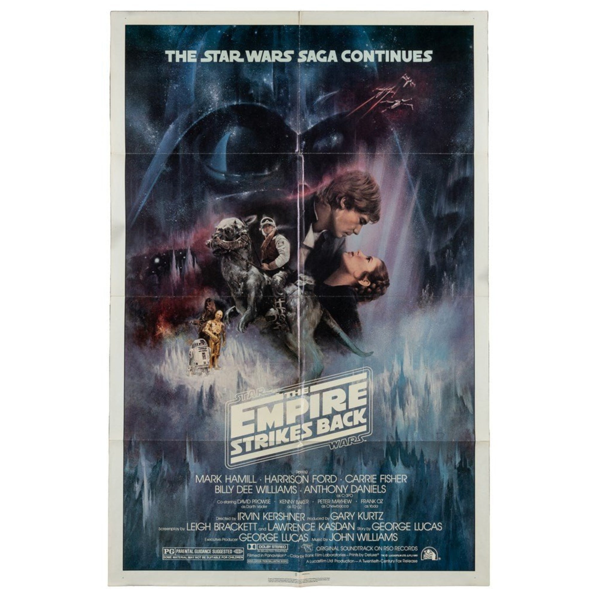 "The Empire Strikes Back" Vintage Movie Poster, Illustrated by Roger Kastel, 1980