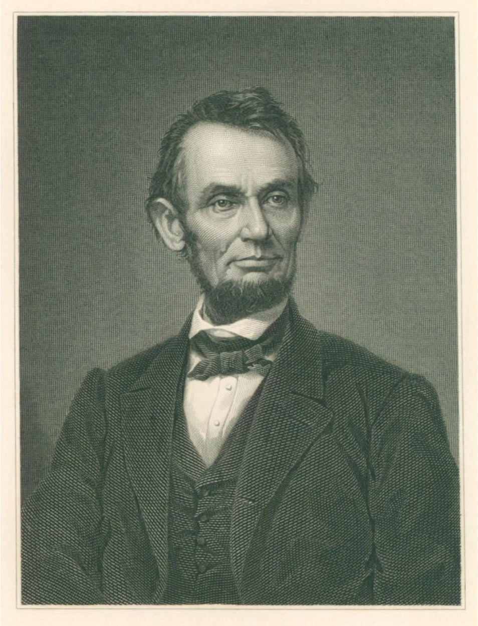 Abraham Lincoln Engraving, after Mathew Brady, 1881