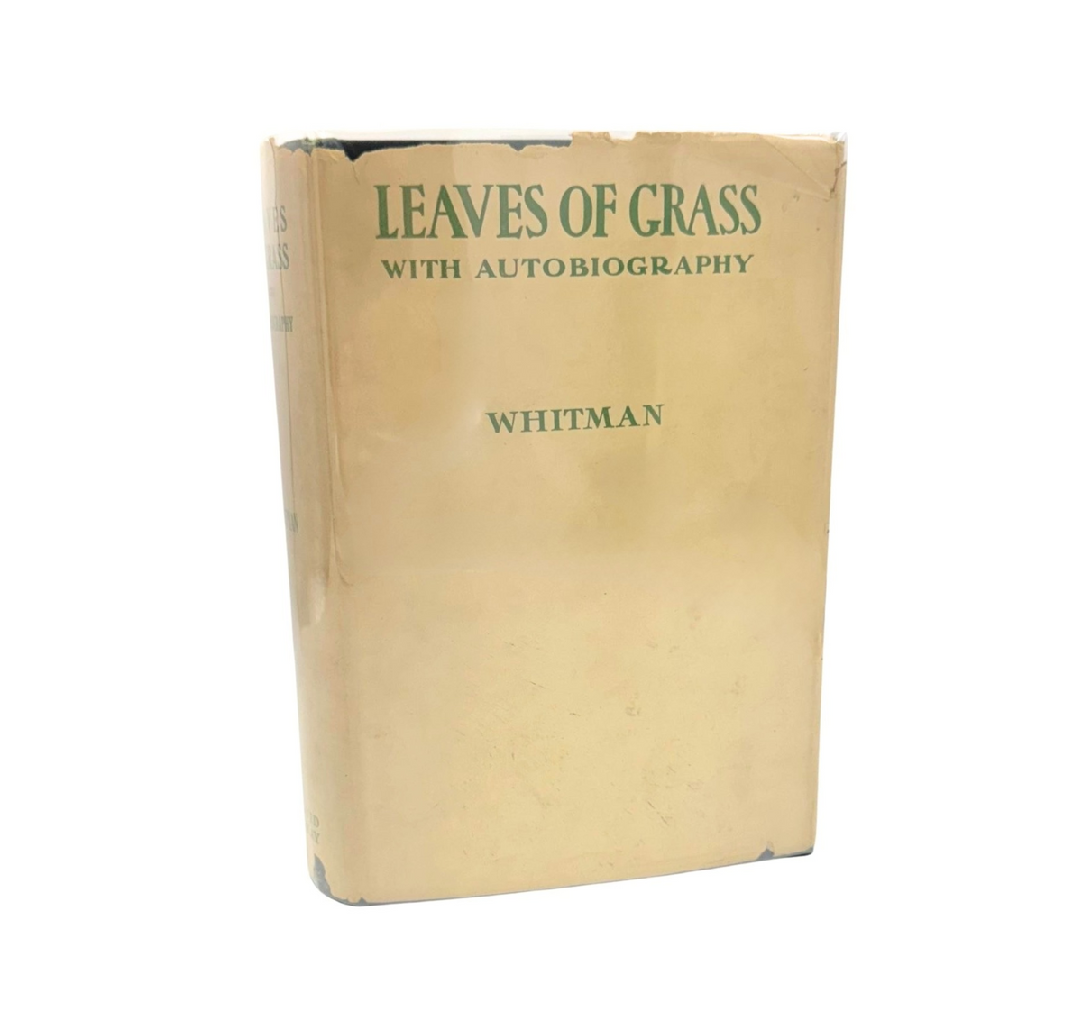 Leaves of Grass by Walt Whitman, Later Printing, in Original Boards and Scarce Dust Jacket, 1900