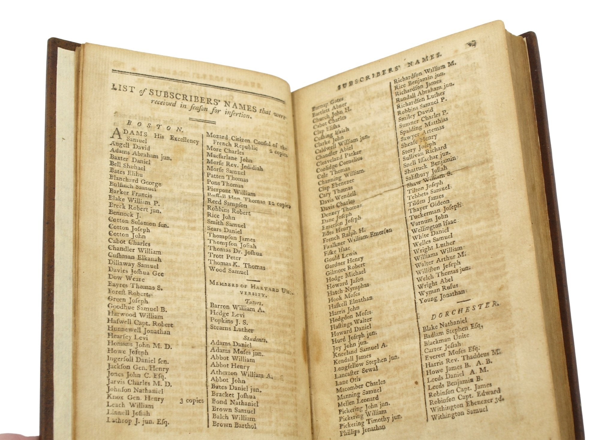 A Collection of the Speeches of the President of the United States, by George Washington, First Edition, Published by Manning and Loring, 1796 - The Great Republic