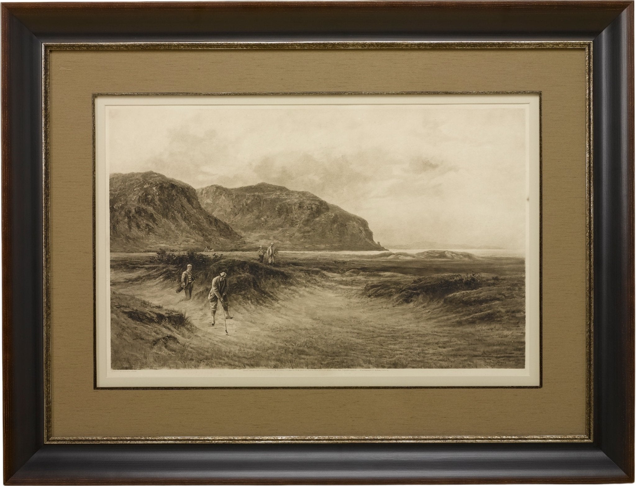 "A Difficult Bunker" by Douglas Adams, Photogravure, Circa 1894 - The Great Republic