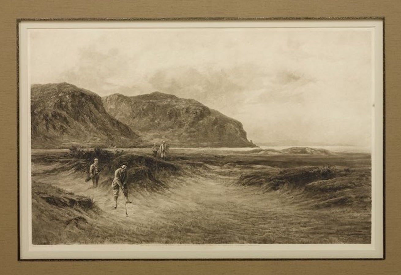 "A Difficult Bunker" by Douglas Adams, Photogravure, Circa 1894 - The Great Republic