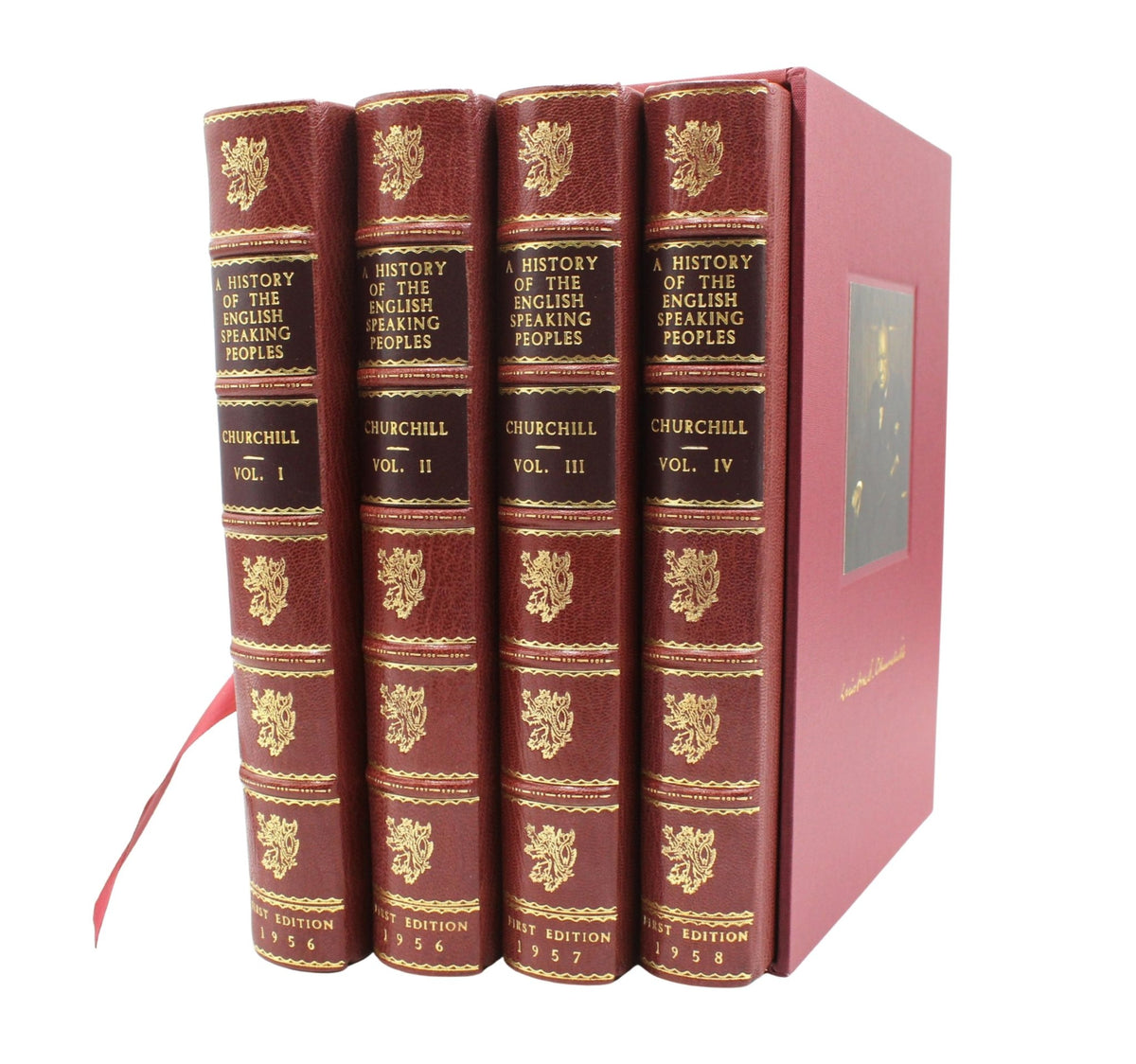 A History of the English-Speaking Peoples by Winston Churchill, First Editions, Four Volume Set, 1956-58 - The Great Republic