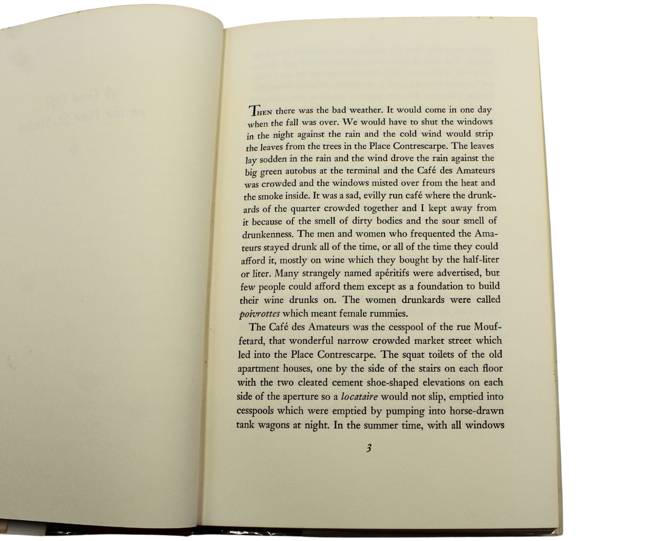 A Moveable Feast by Ernest Hemingway, First Edition, First Printing, 1964 - The Great Republic