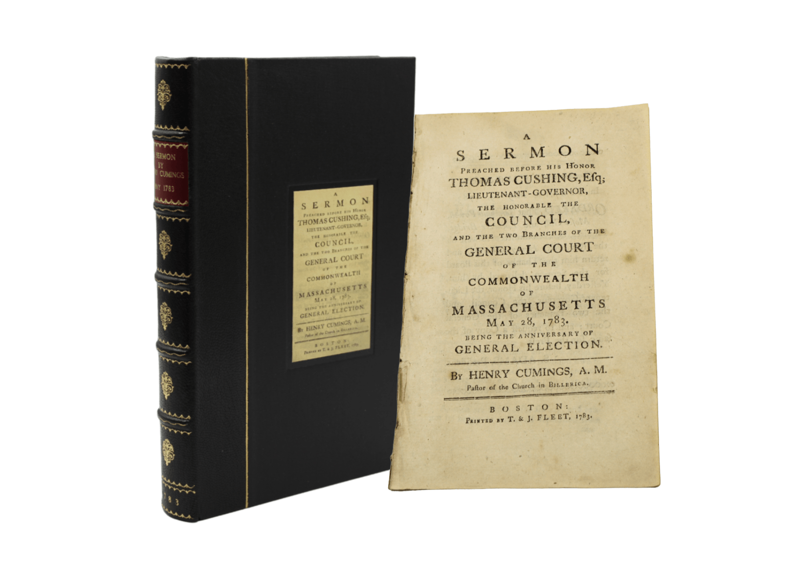 A Sermon Preached before his Honor Thomas Cushing,... the Honorable the Council and the Two Branches of the General Court of the Commonwealth of Massachusetts May 28, 1783, being the Anniversary of the General Election, by Henry Cumings, 1783 - The Great Republic
