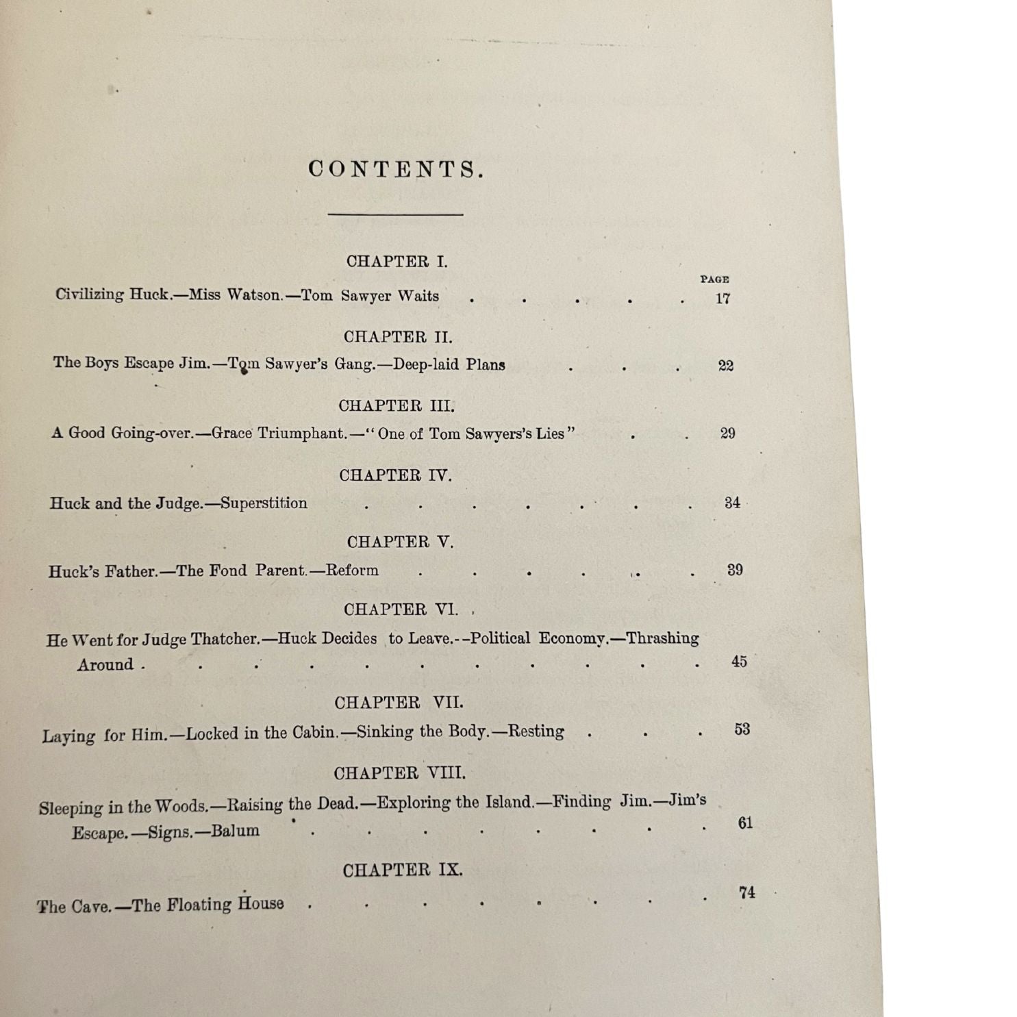 Adventures of Huckleberry Finn by Mark Twain, First American Edition, Later State, in Green Cloth, 1885 - The Great Republic