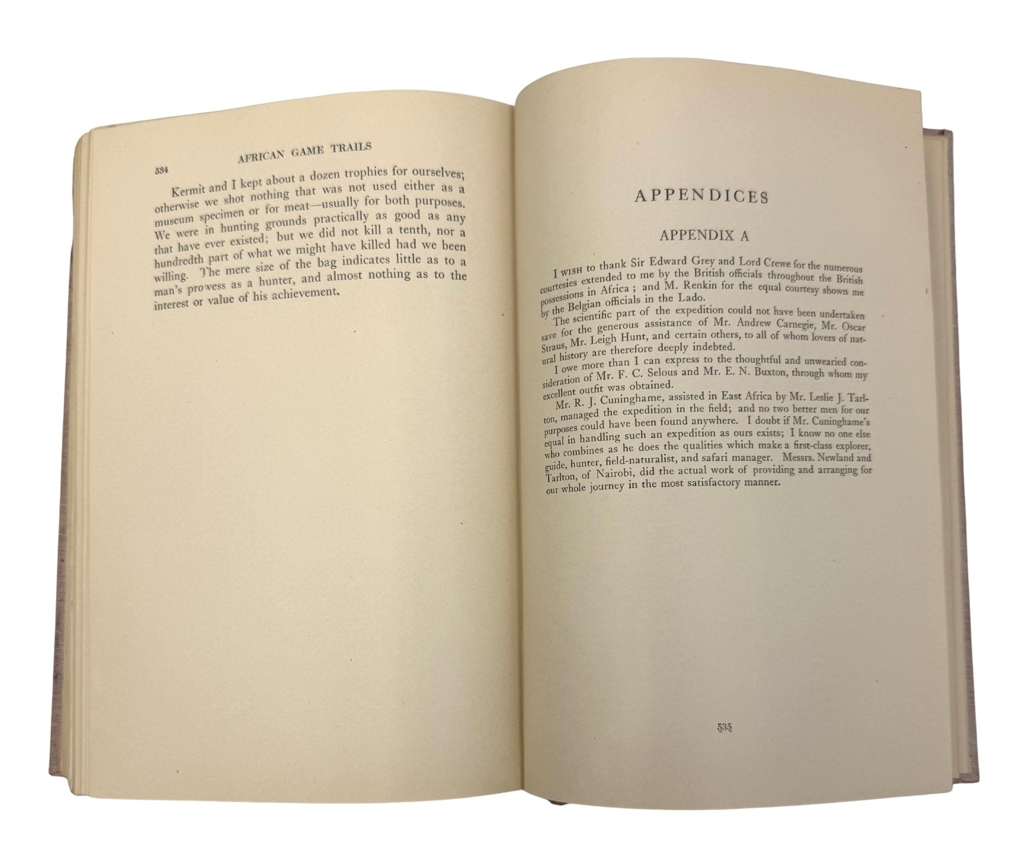 African Game Trails by Theodore Roosevelt, Scarce Syndicate Publishing Company Edition, 1910 - The Great Republic