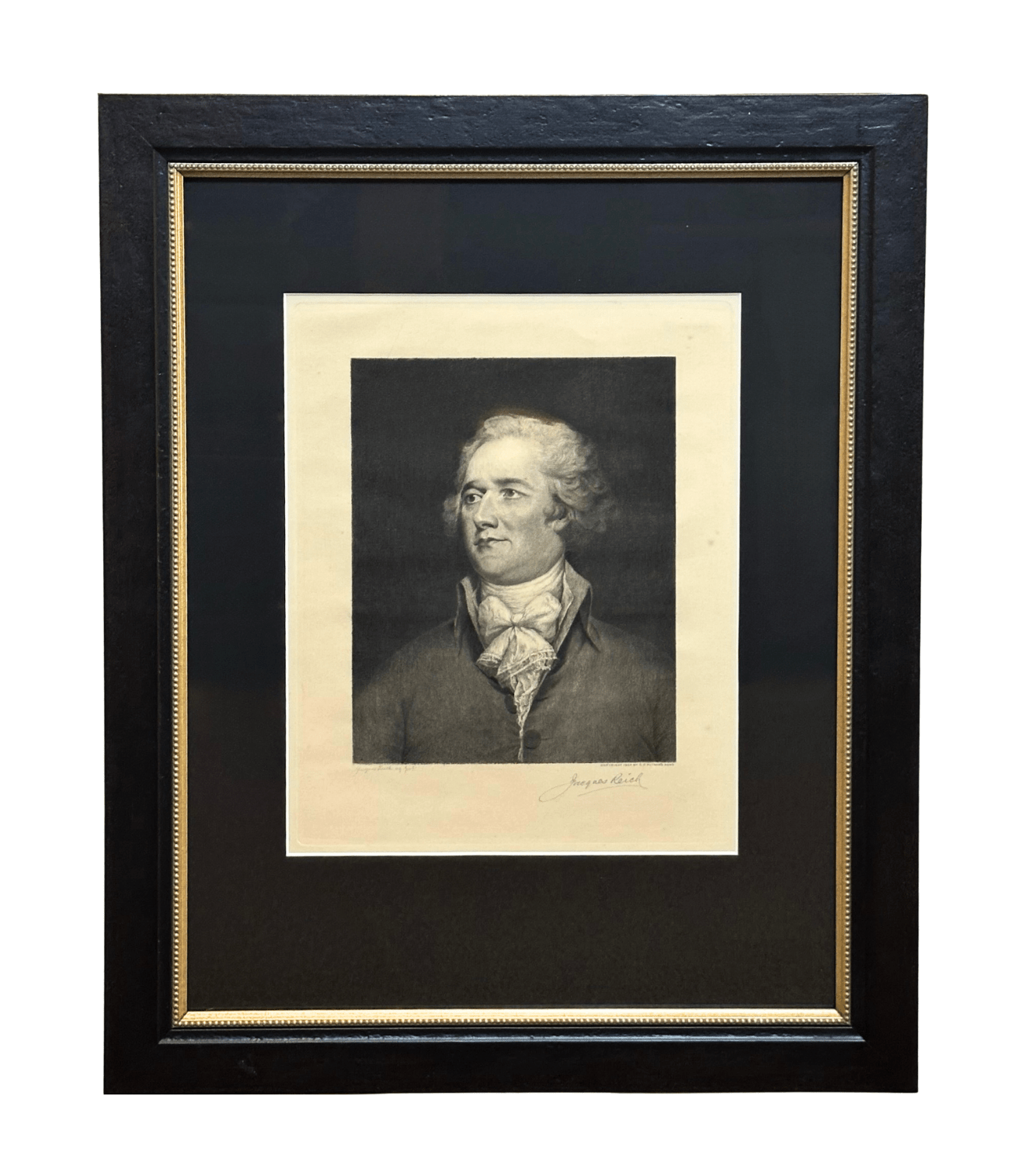 Alexander Hamilton Etching by Jacques Reich, published by G.P. Putnam, 1904 - The Great Republic