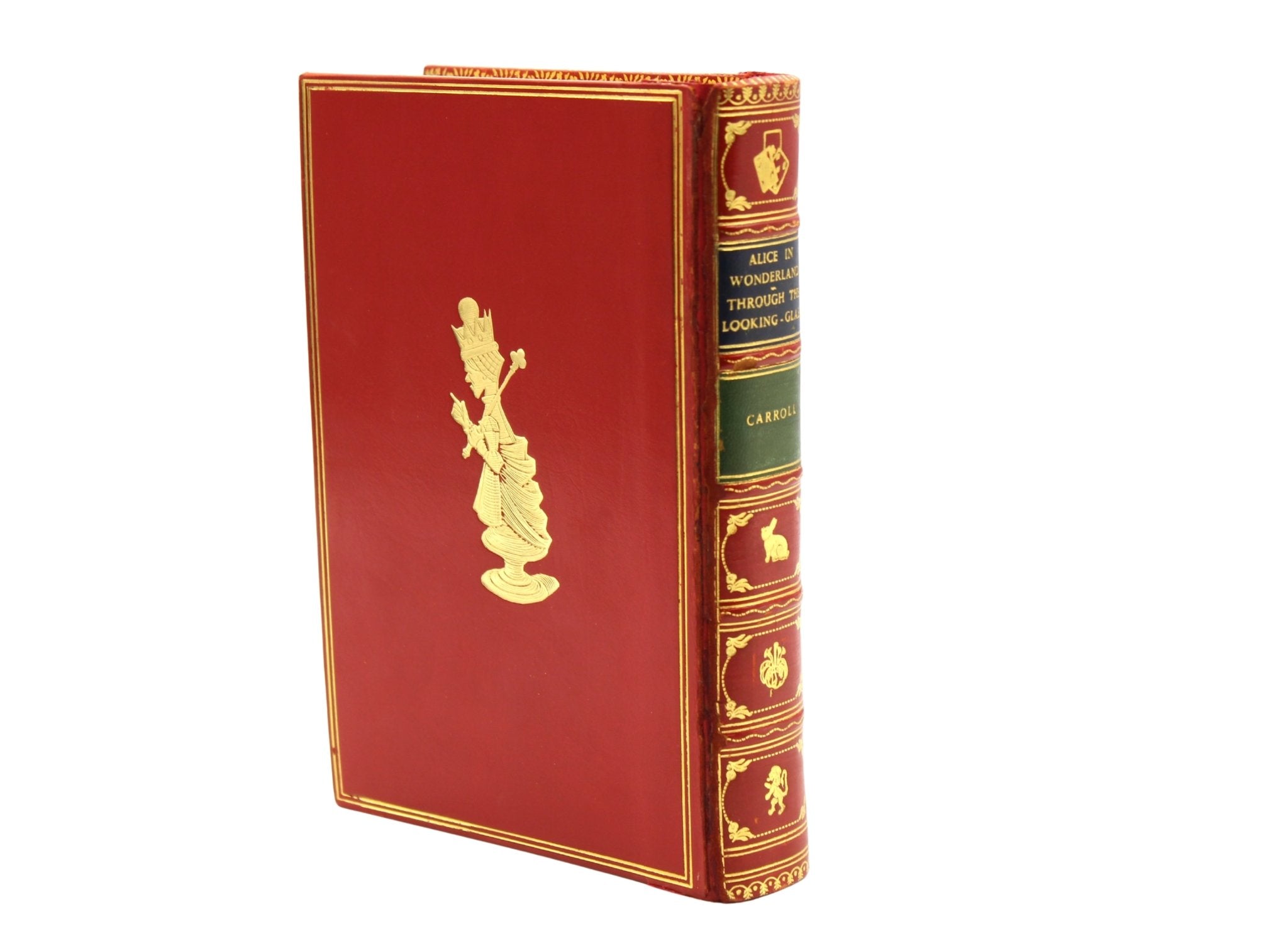 Alice's Adventures in Wonderland and Through the Looking Glass by Lewis Carroll, Illustrated by John Tenniel, Bound in One Volume by Bayntun, 1959, 1955 - The Great Republic