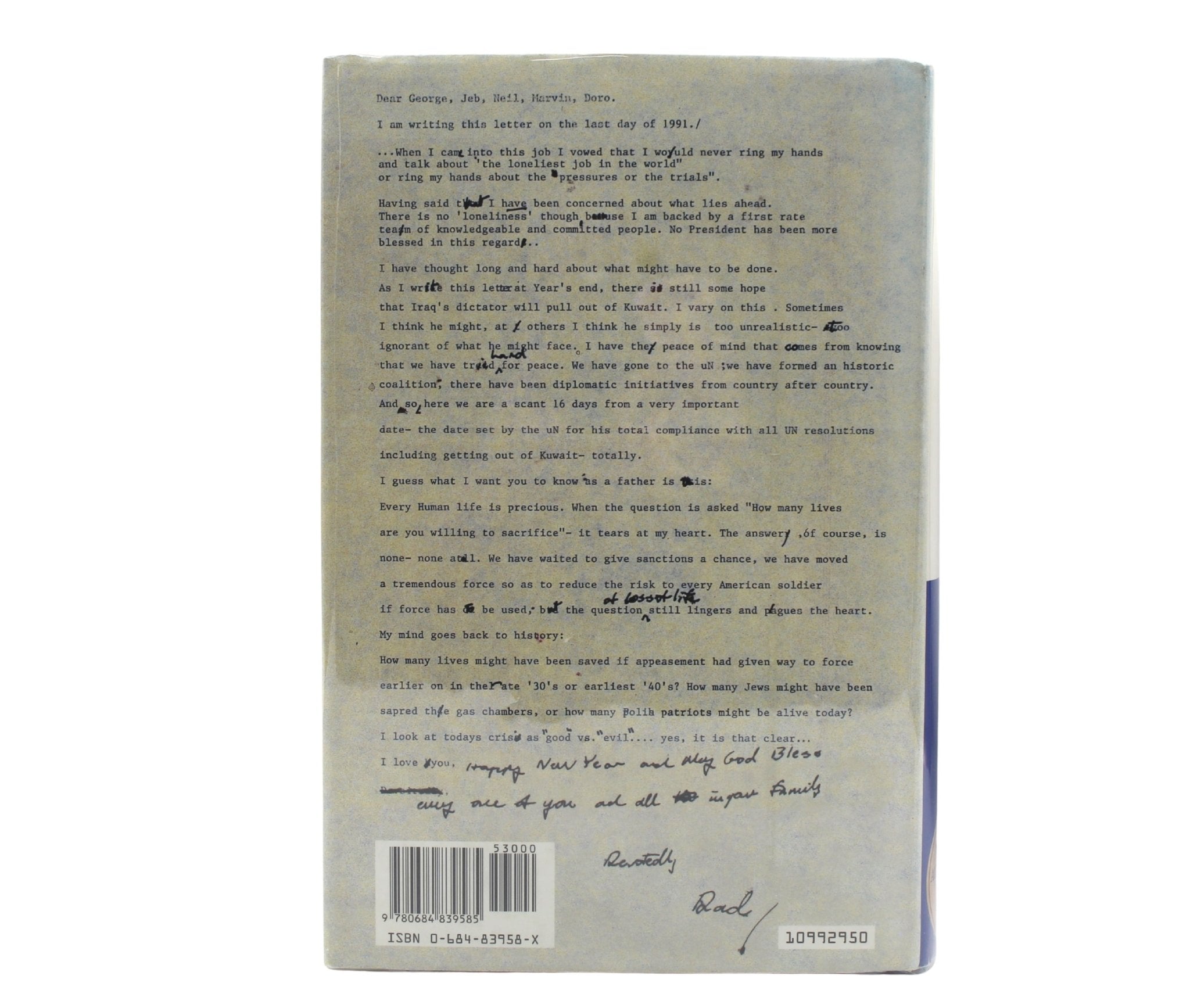 All The Best, Signed by George Bush, First Edition in Original Dust Jacket, 1999 - The Great Republic