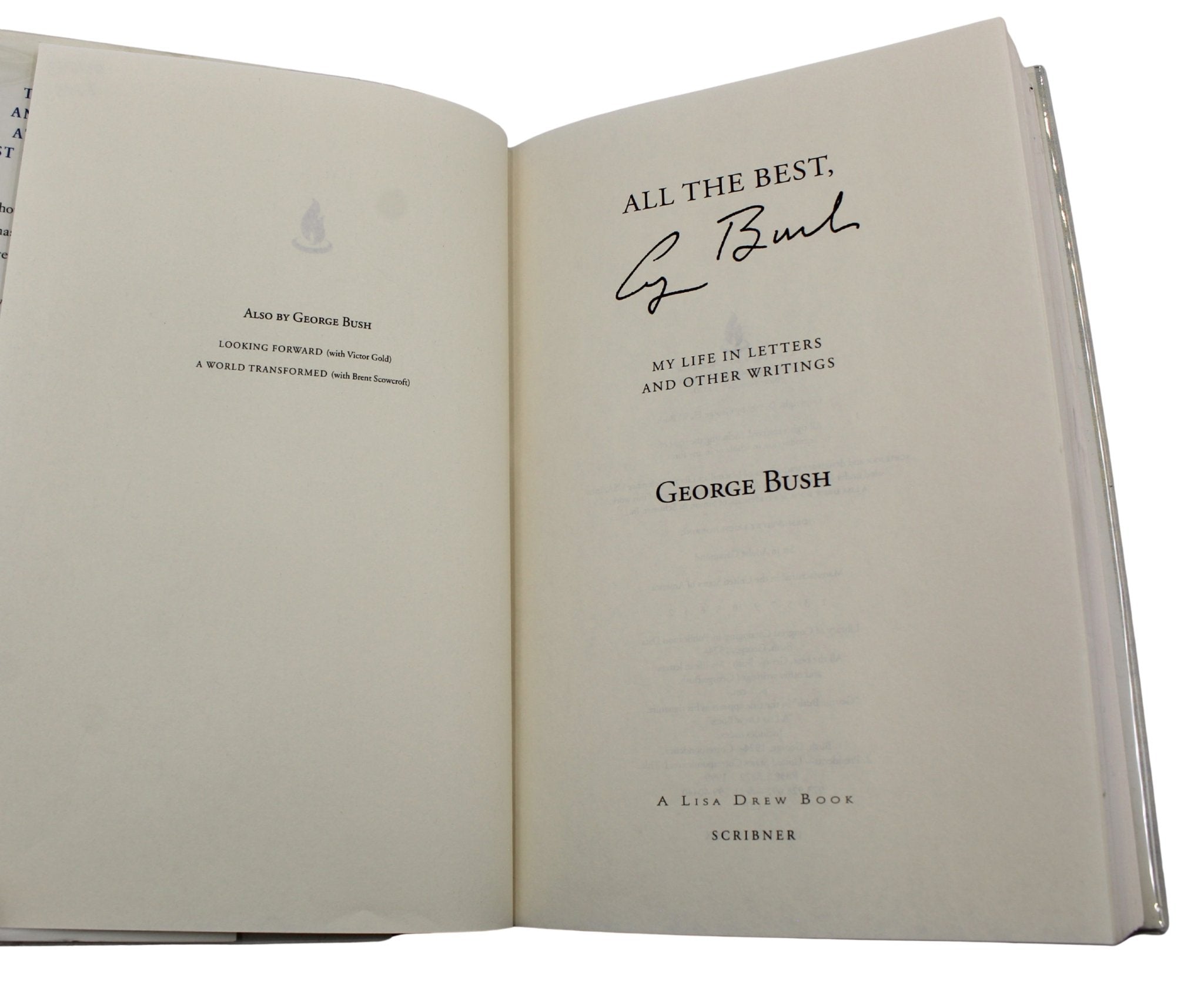 All The Best, Signed by George Bush, First Edition in Original Dust Jacket, 1999 - The Great Republic