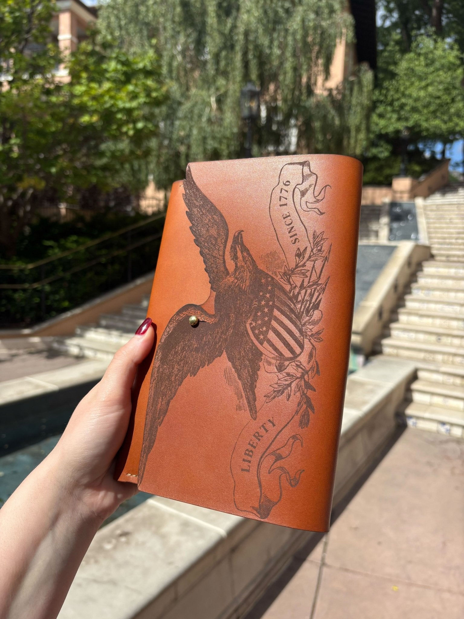 American Eagle Refillable Leather Journal - The Great Republic