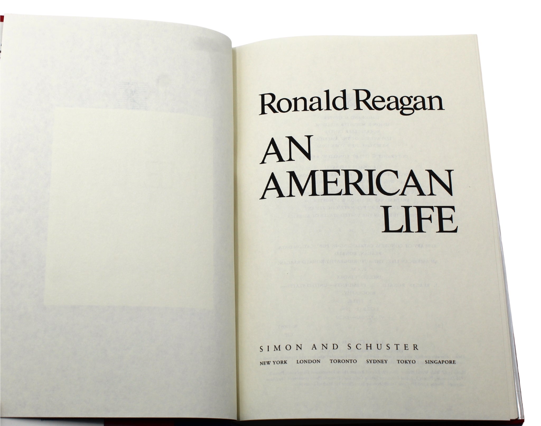 An American Life, Signed by Ronald Reagan, First Trade Edition in Original Dust Jacket, 1990 - The Great Republic