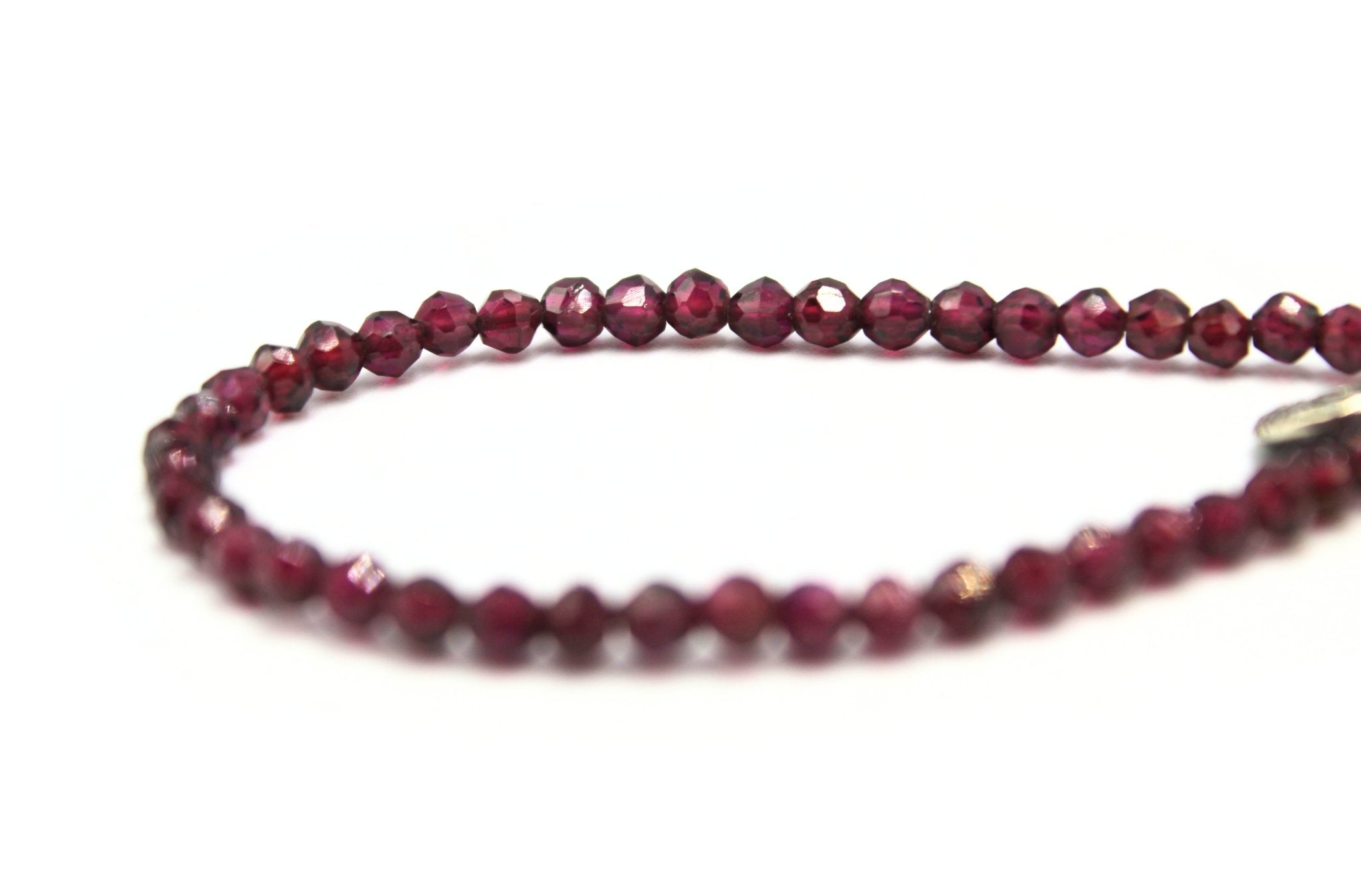 Antique Belgium “Notre Dame de Hal” Medal on Faceted Garnet Bracelet - The Great Republic