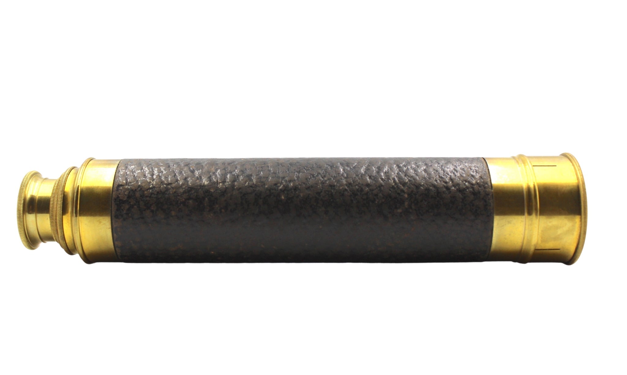 Antique Brass Three - Draw Telescope, 19th Century - The Great Republic