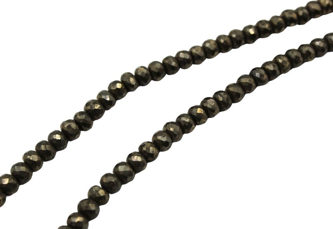 Antique British "Heart in Hand" Sterling Silver Medal on a Faceted Pyrite Necklace - The Great Republic