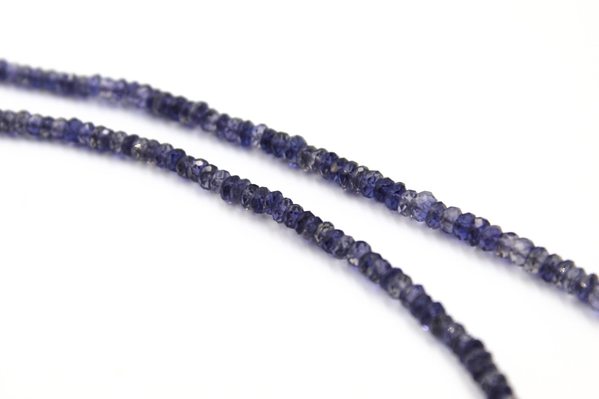 Antique Sterling Silver Scottish Watch Fob on Faceted Iolite Necklace - The Great Republic