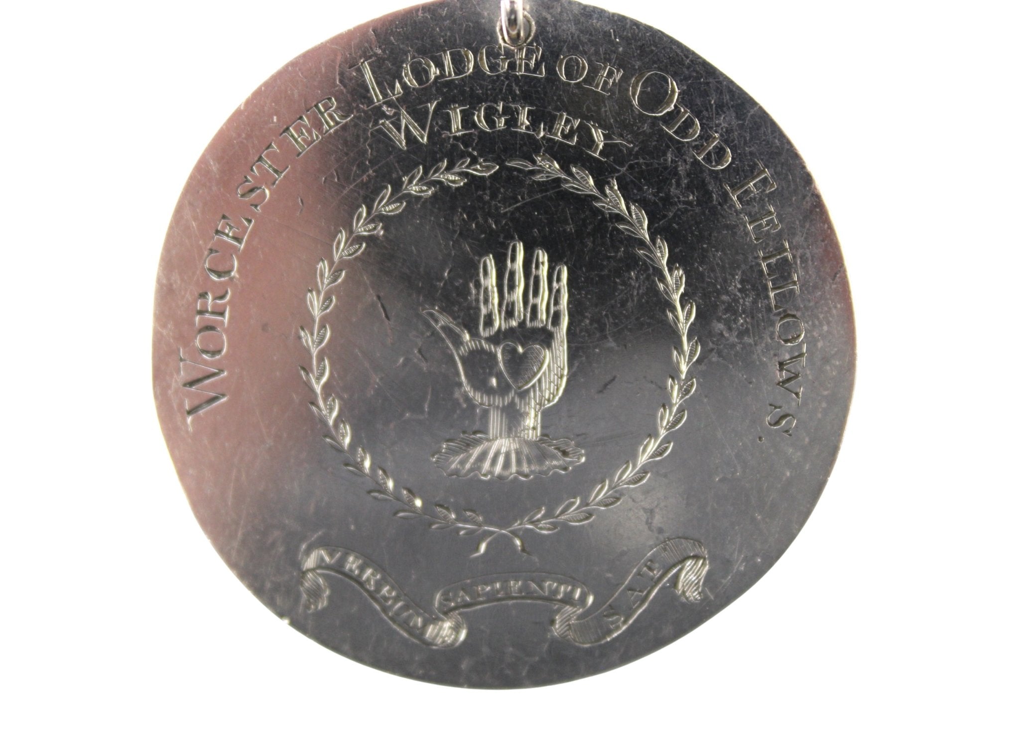 Antique “Worcester Lodge of Odd Fellows” Sterling Silver Necklace - The Great Republic