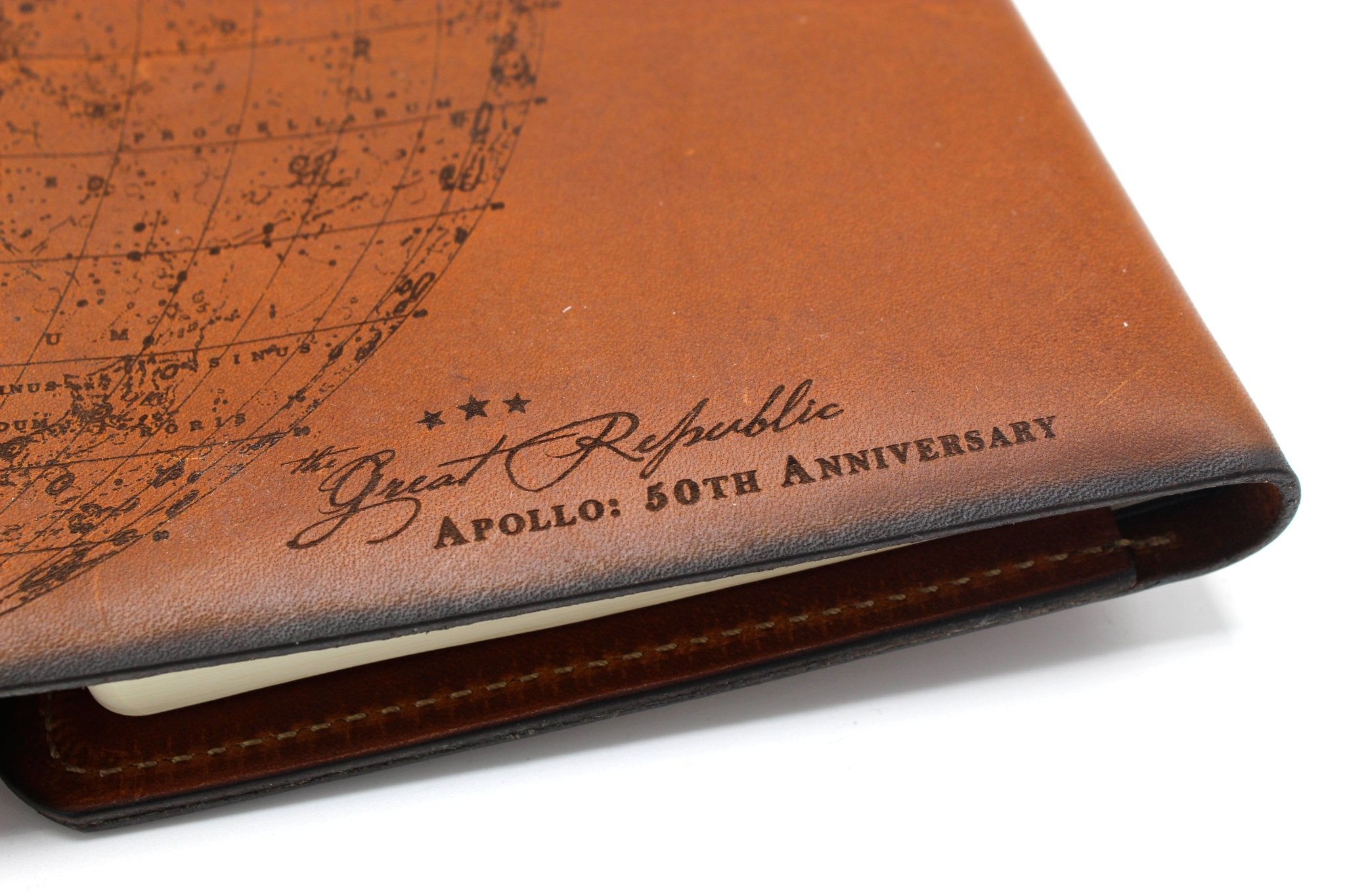 Apollo 11 Moon Landing Leather Journal - The Great Republic