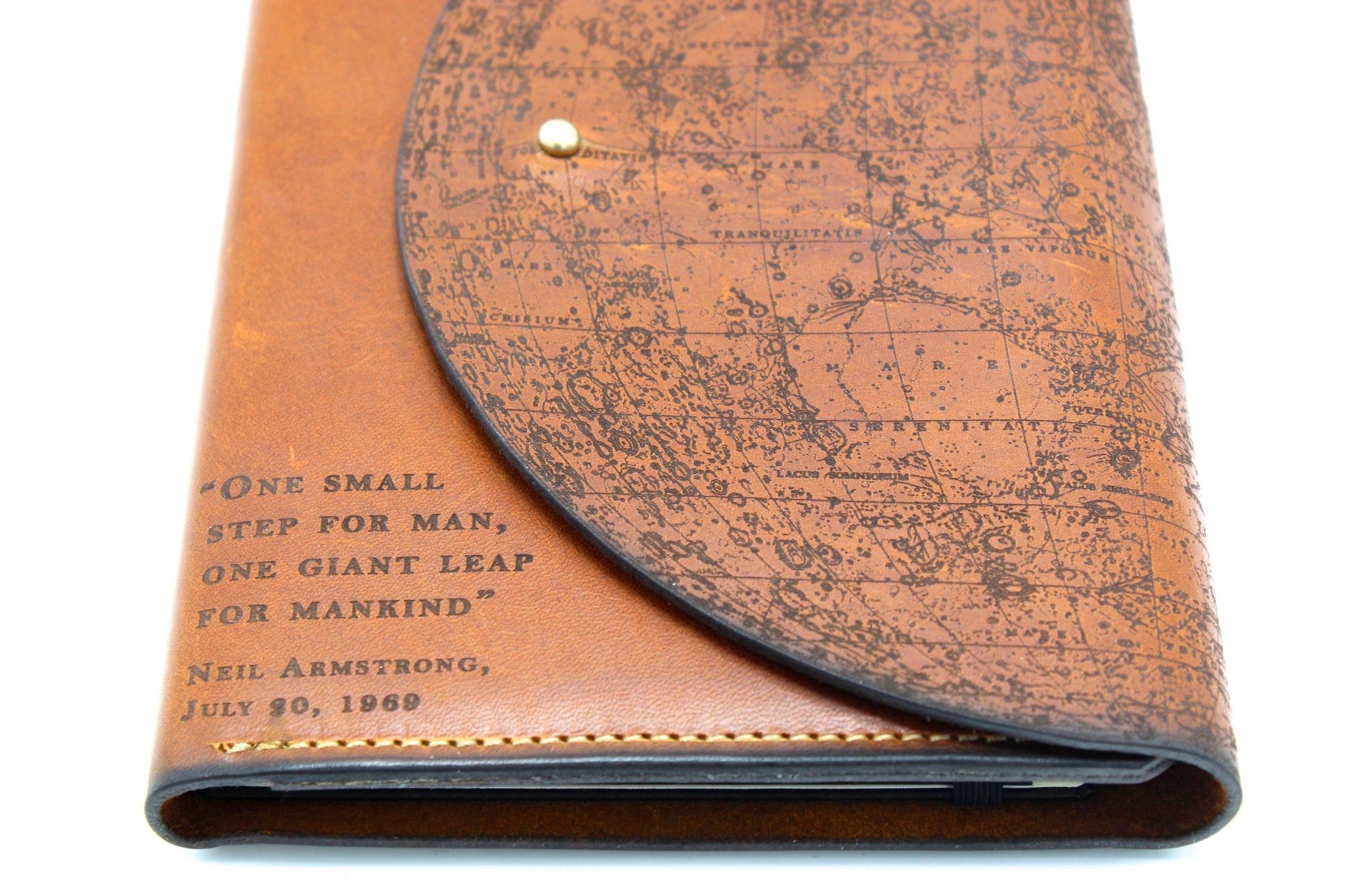 Apollo 11 Moon Landing Leather Journal - The Great Republic