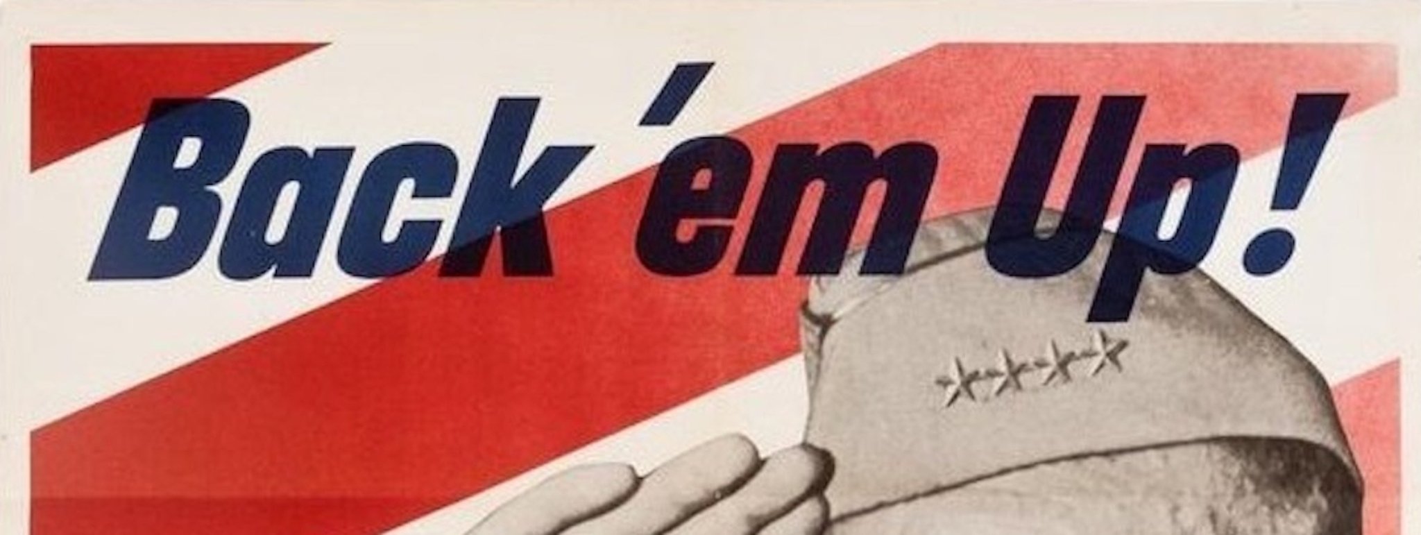 "Back 'em Up. Buy Extra Bonds" Vintage WWII Poster by Boris Chaliapin, 1944 - The Great Republic