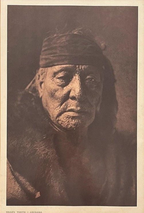 "Bear's Teeth - Arikara" by Edward S. Curtis, 1908 - The Great Republic