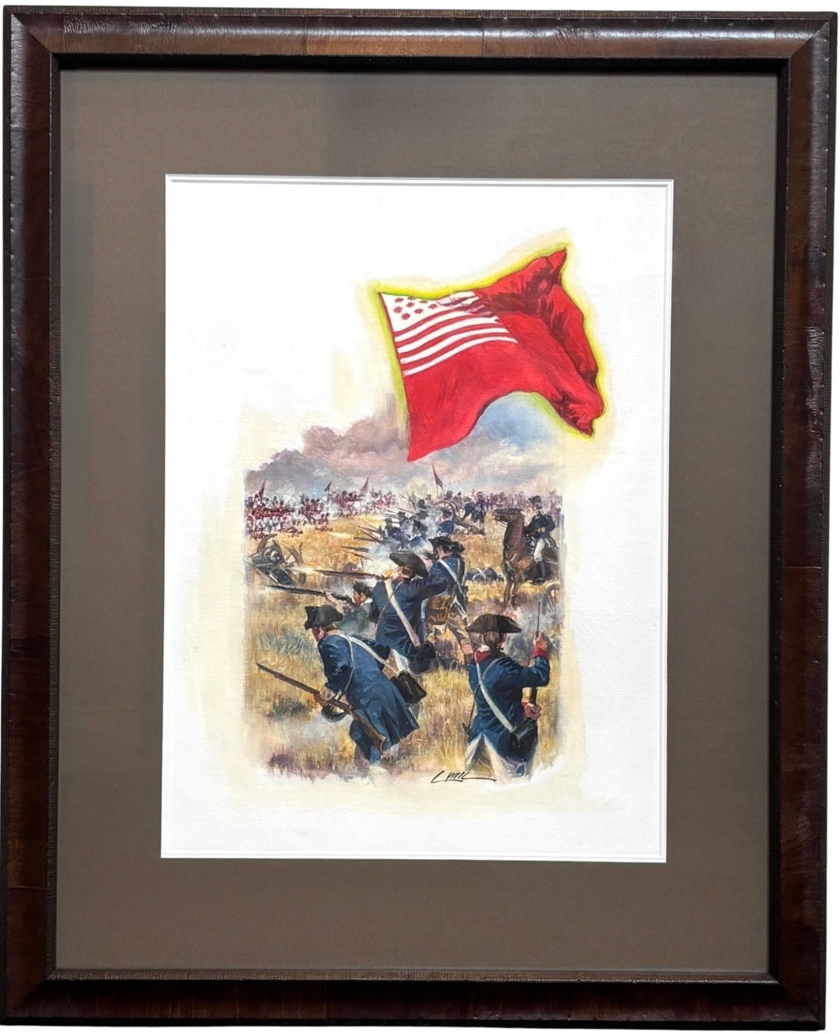 "Brandywine Flag" by Dennis Lyall, Original Acrylic Painting on Canvas - The Great Republic