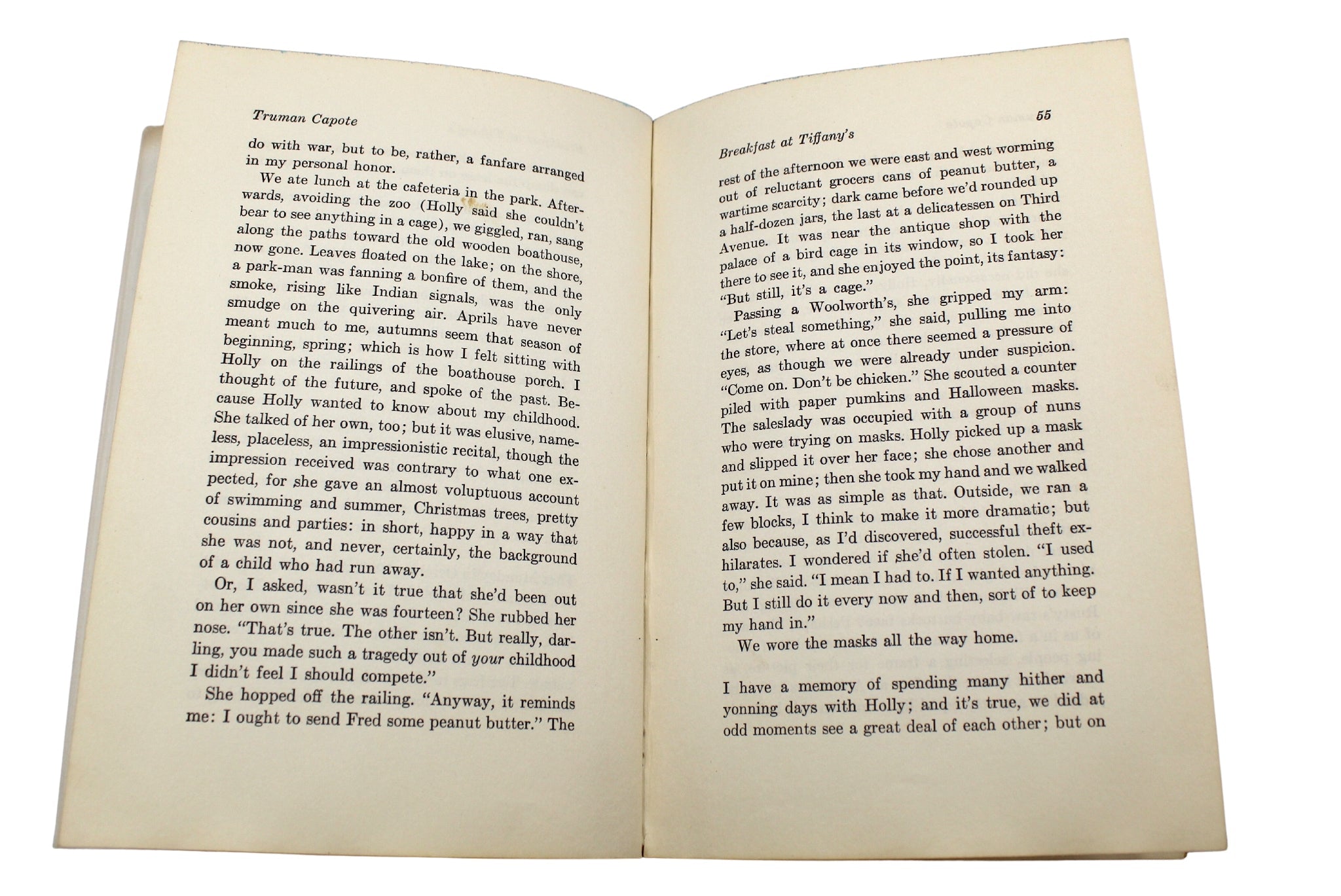 Breakfast at Tiffany's: A Short Novel and Three Stories, Signed by Truman Capote, First Edition, First Printing, in First Issue Dust Jacket, 1958 - The Great Republic