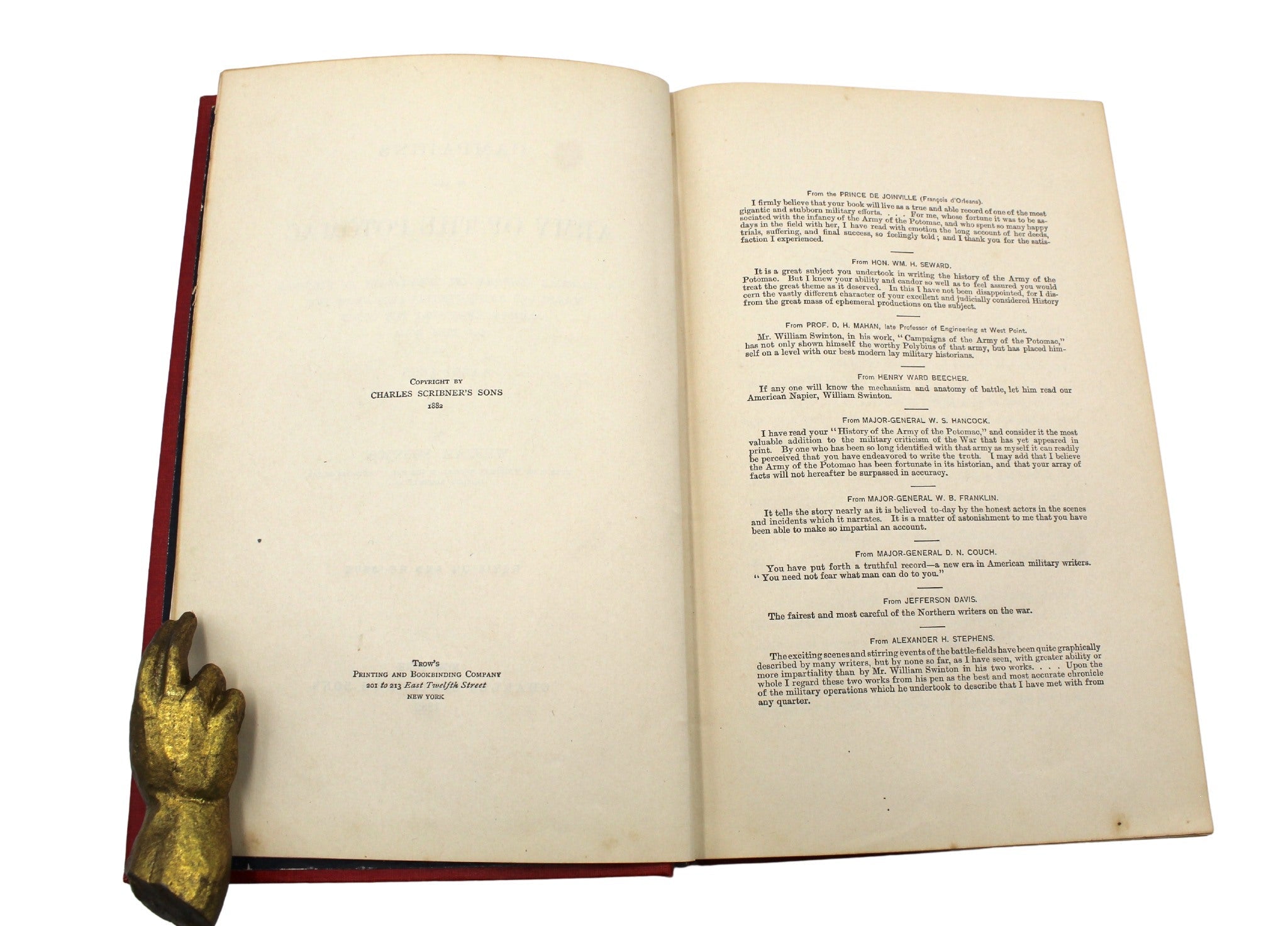 Campaigns of the Army of the Potomac by William Swinton, Revised Edition, 1882 - The Great Republic