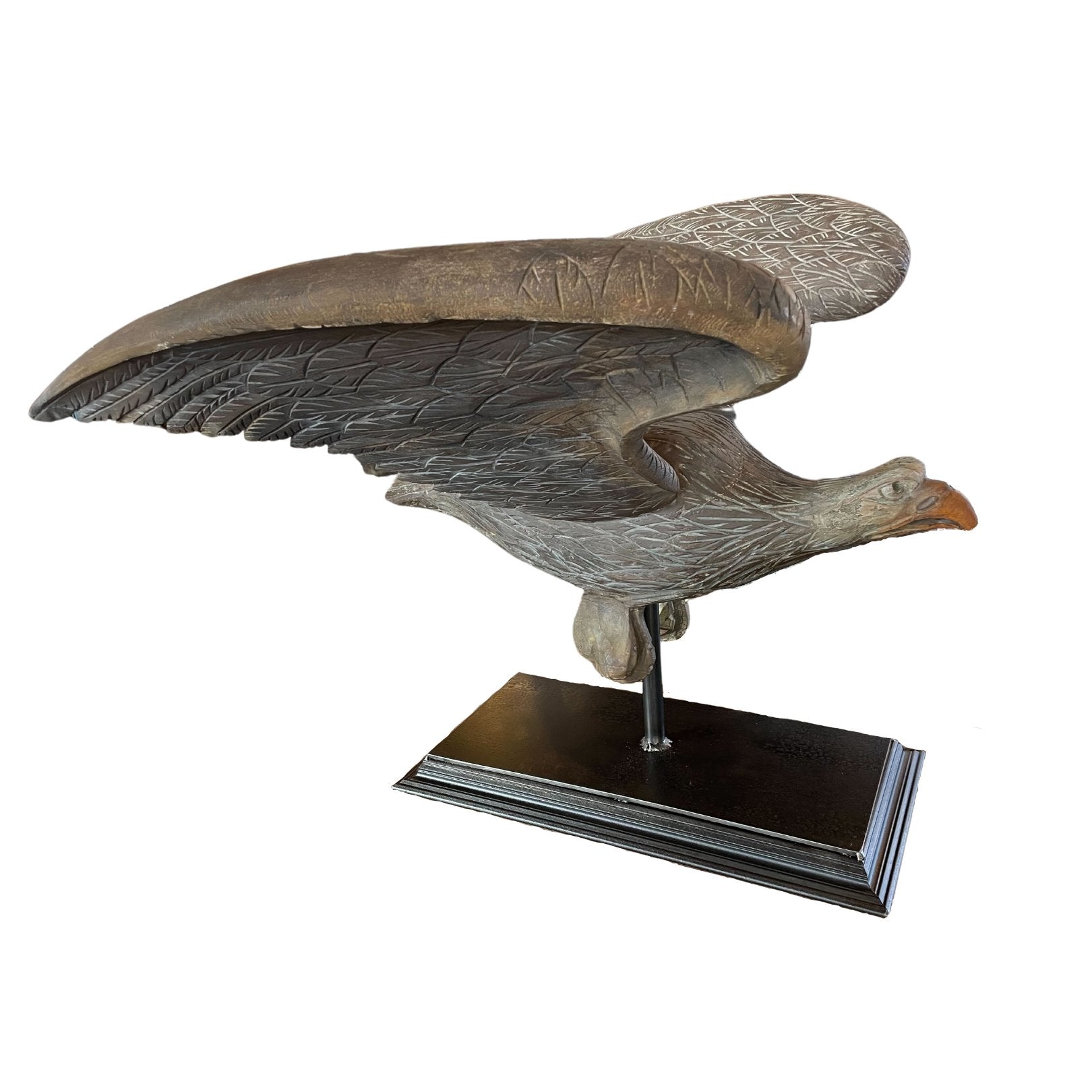 Carved Spread Wing Eagle