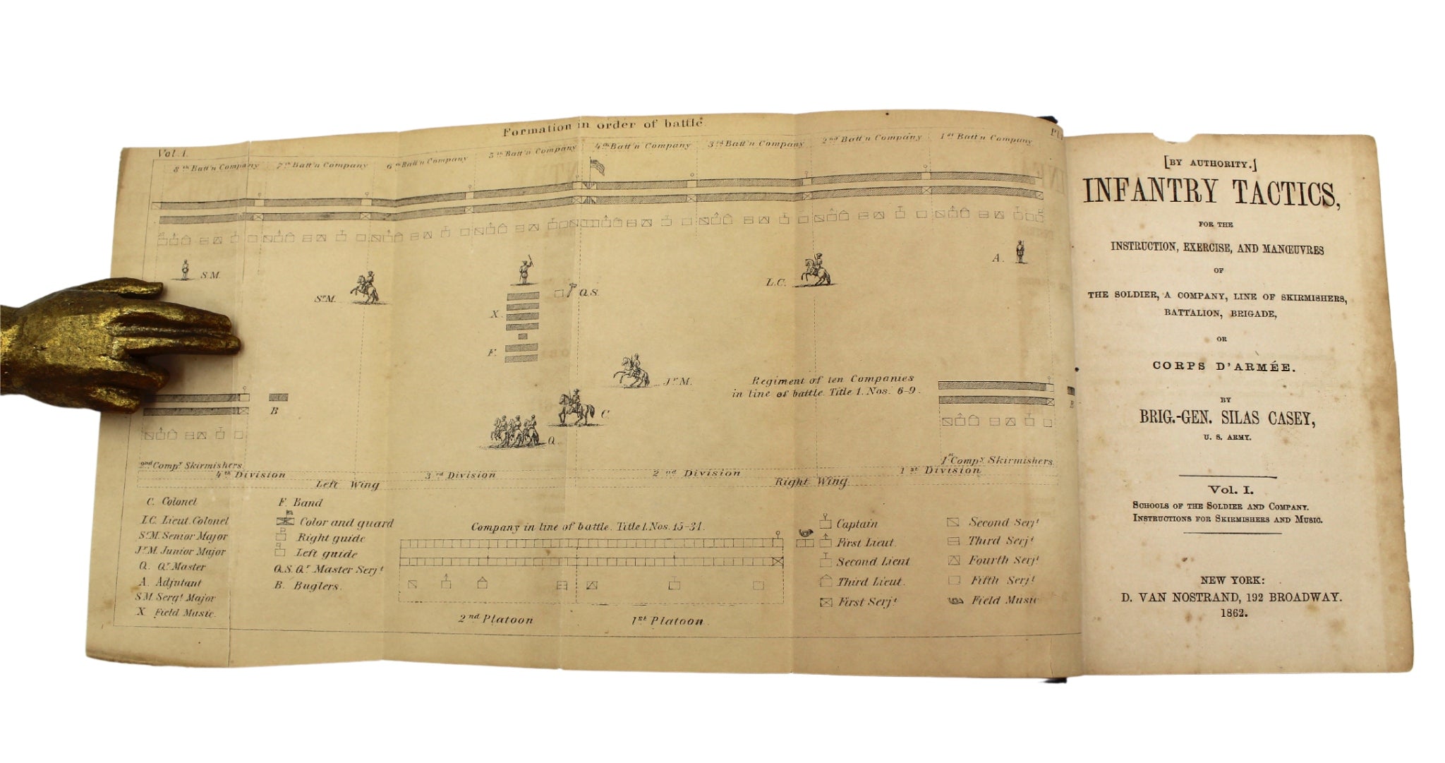 Casey's Infantry Tactics by Brig. Gen. Silas Casey, Three Volume Set, 1862 - The Great Republic