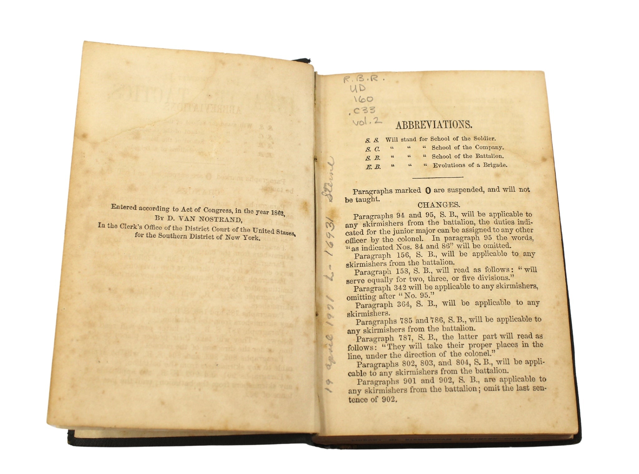 Casey's Infantry Tactics by Brig. Gen. Silas Casey, Three Volume Set, 1862 - The Great Republic