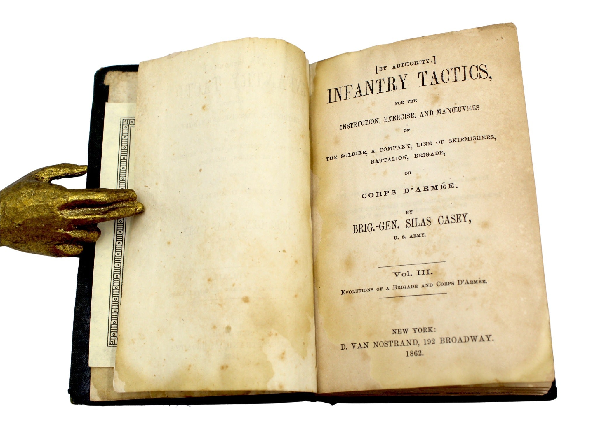 Casey's Infantry Tactics by Brig. Gen. Silas Casey, Three Volume Set, 1862 - The Great Republic