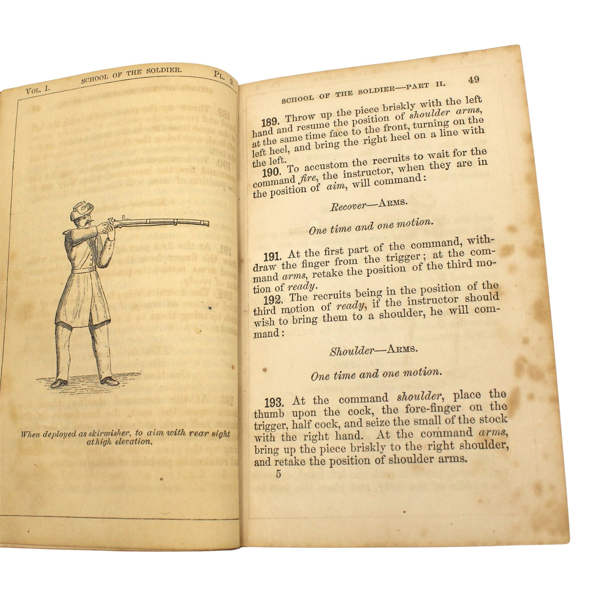 Casey's Infantry Tactics by Brig. Gen. Silas Casey, Three Volume Set, 1862 - The Great Republic