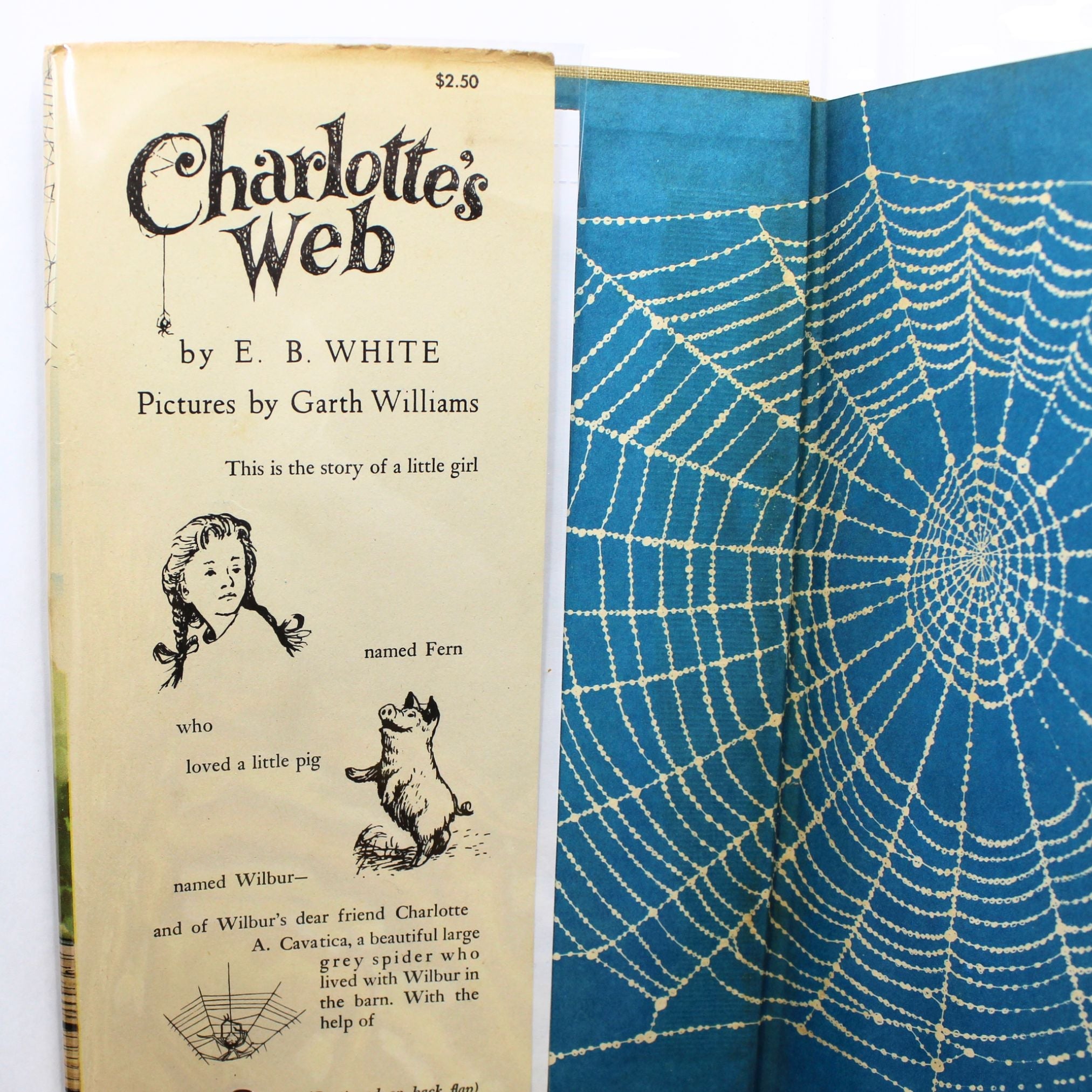 Charlotte's Web by E.B. White, First Edition, First Printing, in Original Dust Jacket, 1952 - The Great Republic