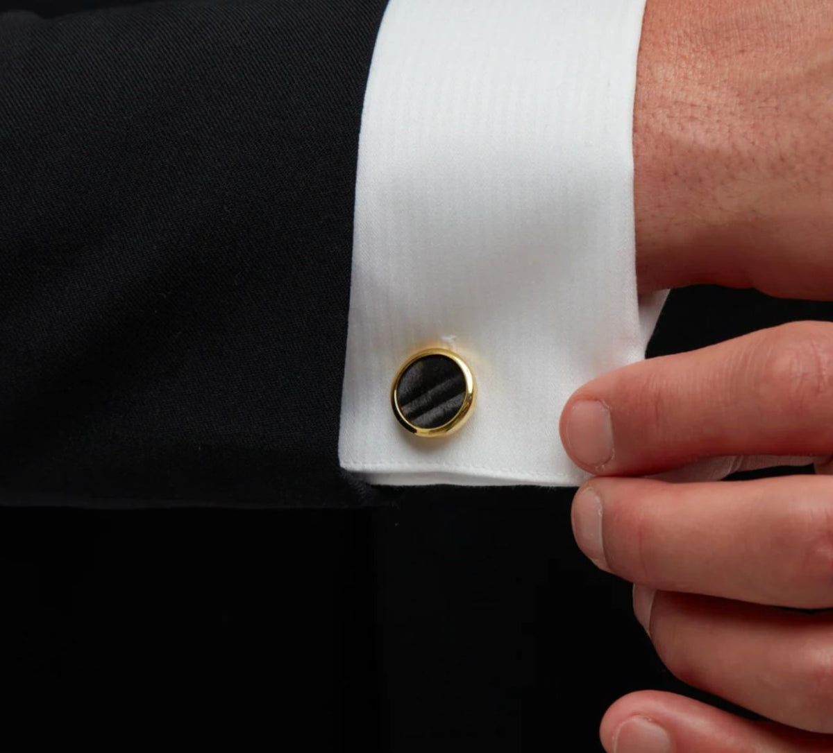 Chino Cufflinks and Studs Set in Gold Plate - The Great Republic