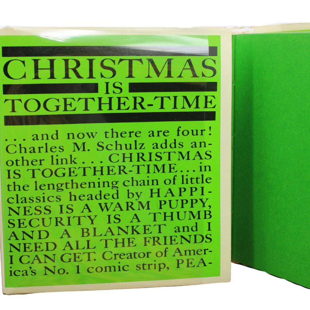 Christmas is Together - Time by Charles M. Schulz, First Edition, in Original Dust Jacket, 1964 - The Great Republic