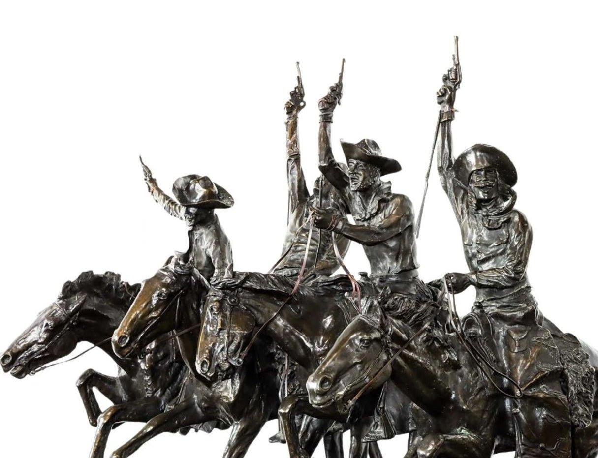 "Coming Through the Rye" Bronze Sculpture, after Frederic Remington - The Great Republic