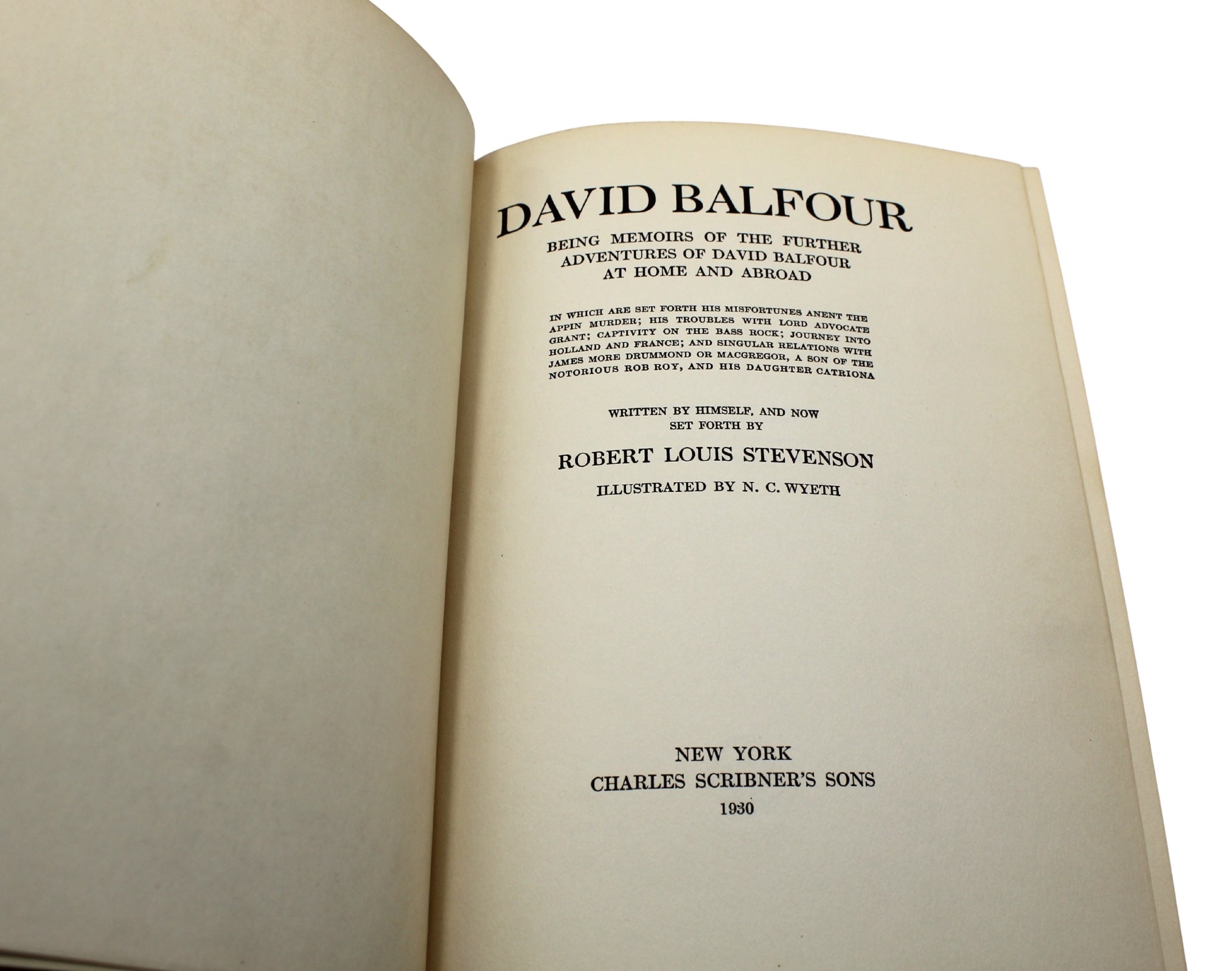 David Balfour by Robert Louis Stevenson, Illustrated by N.C. Wyeth, 1930 - The Great Republic