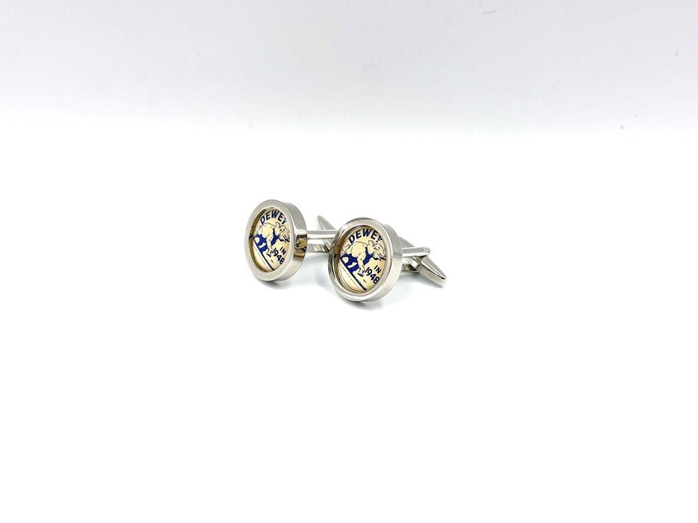 Dewey in 1948 Campaign Cufflinks - The Great Republic