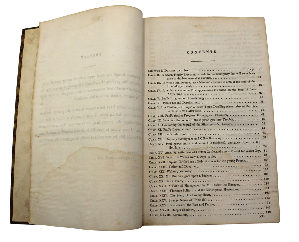 Dombey and Son by Charles Dickens, Early American Edition, Illustrated, 1848 - The Great Republic