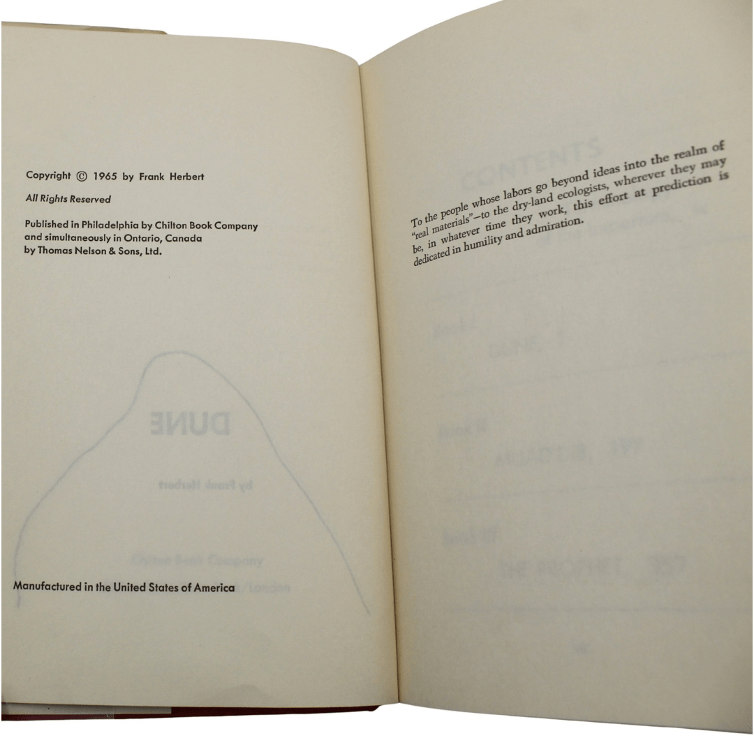 Dune by Frank Herbert, Book Club Edition, in Original Dust Jacket, 1965 - The Great Republic