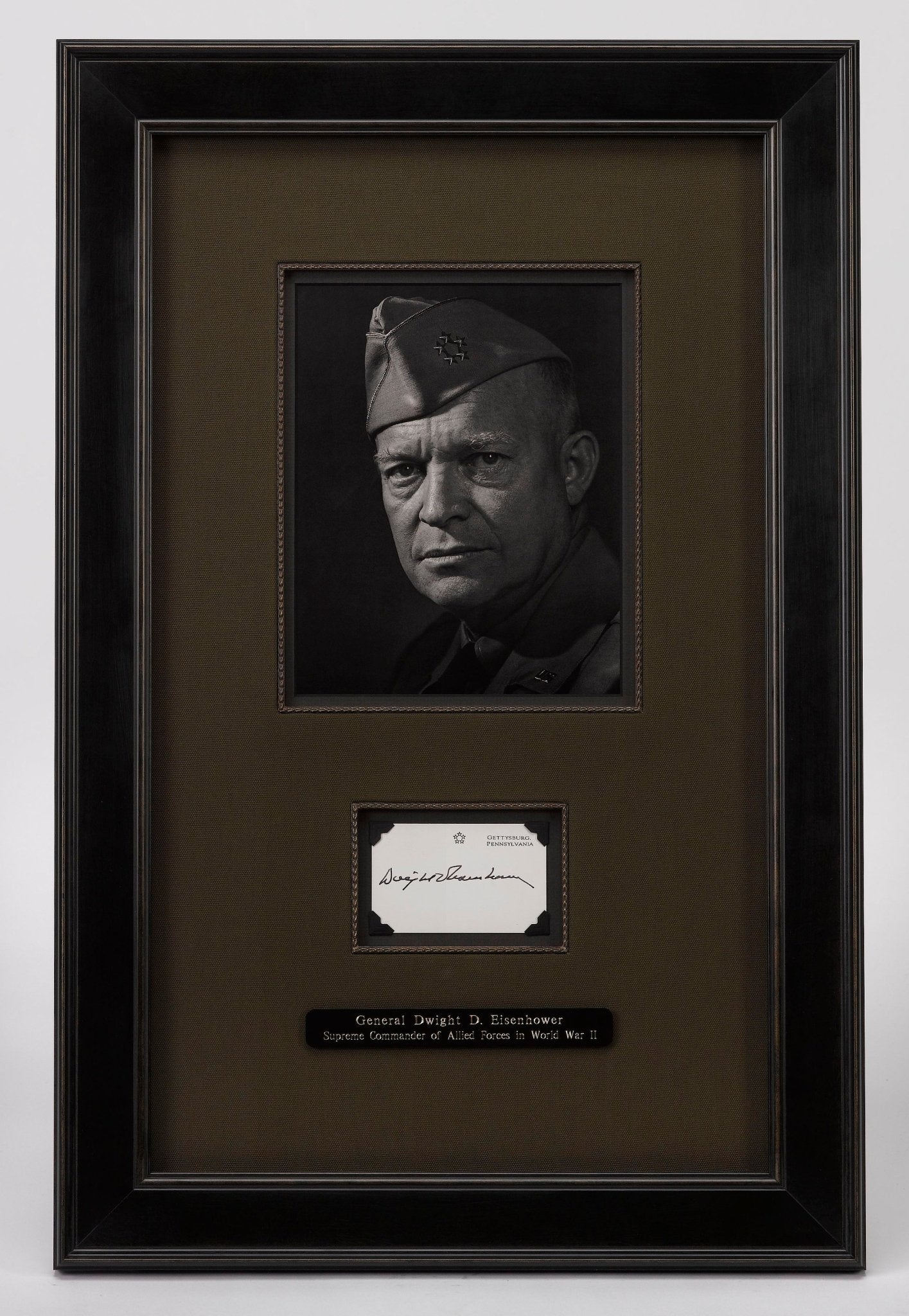 Dwight Eisenhower Signed Card Collage - The Great Republic