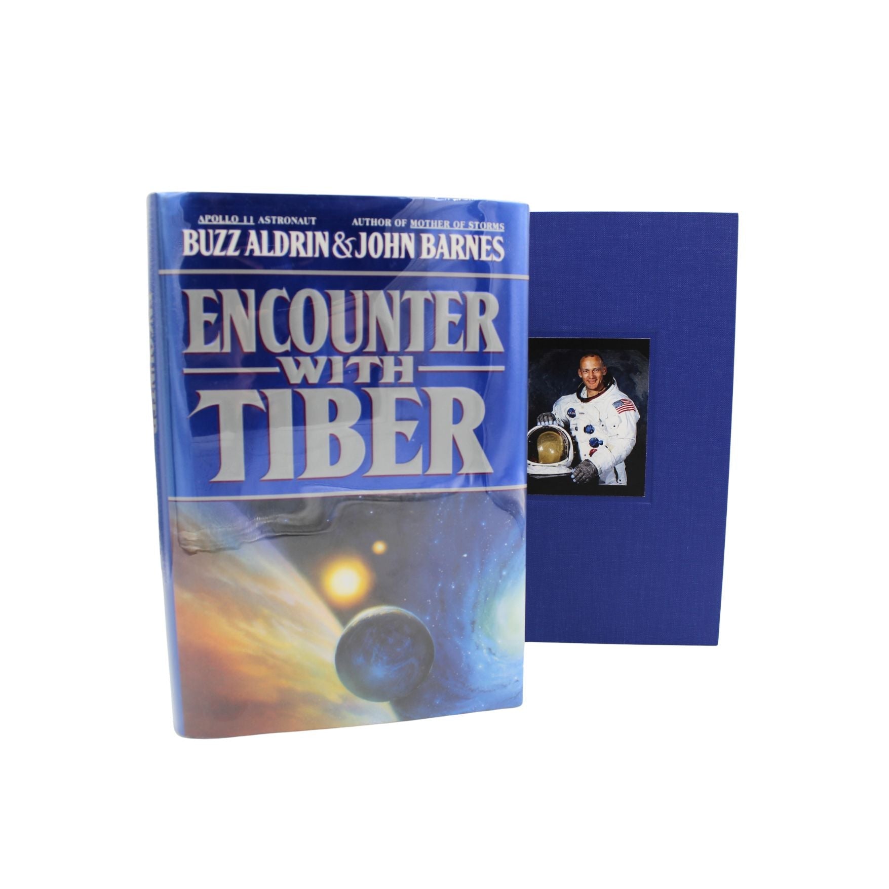 Encounter with Tiber by Buzz Aldrin and John Barnes, Signed and Inscribed by Aldrin, First Edition, 1996 - The Great Republic
