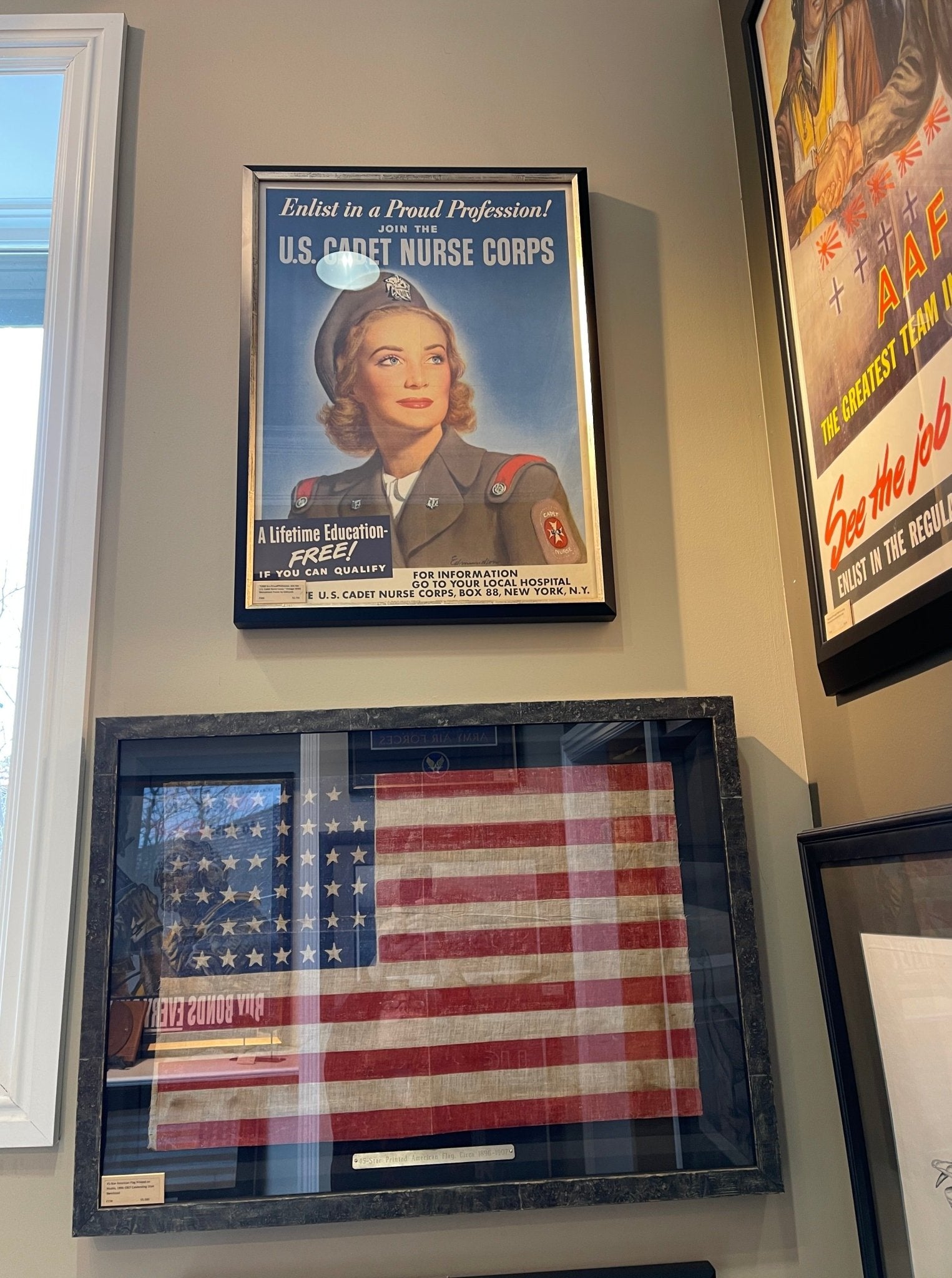 "Enlist in a Proud Profession. Join the U.S. Cadet Nurse Corps." Vintage WWII Recruitment Poster by Carolyn Edmundson - The Great Republic