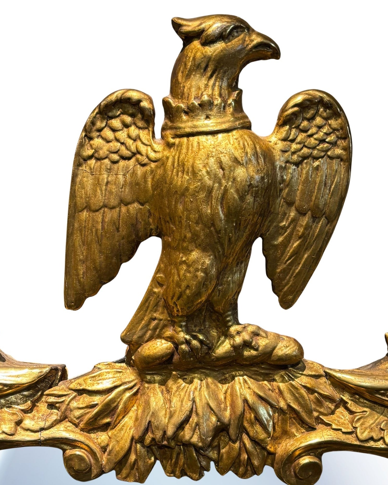 Federal - Style Gilt Mirror with Eagle Finial, Early 20th Century - The Great Republic