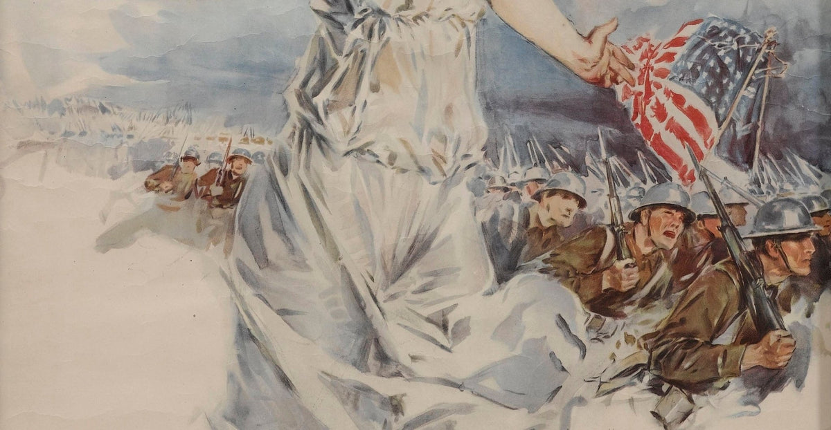 "Fight or Buy Bonds. Third Liberty Loan" Vintage WWI Poster by Howard Chandler Christy, 1917 - The Great Republic